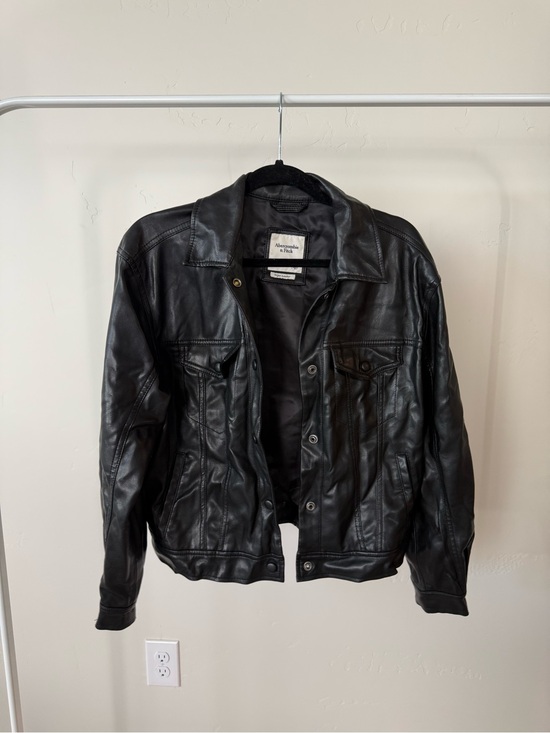 Abercrombie & Fitch Jackets & Blazers - Abercrombie & Fitch Black Leather Jacket